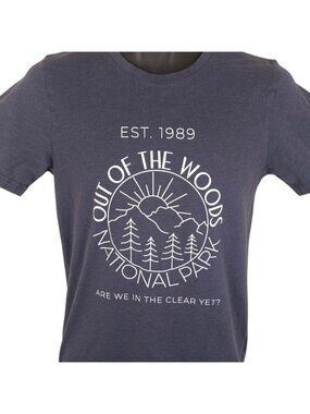 Out Of The Woods T Shirt Mens Size Small Blue National Park Travel Destination